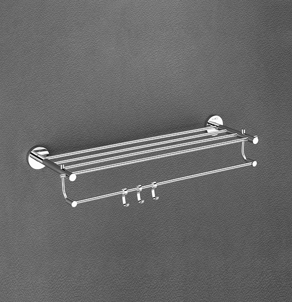 Towel Rack With Rod